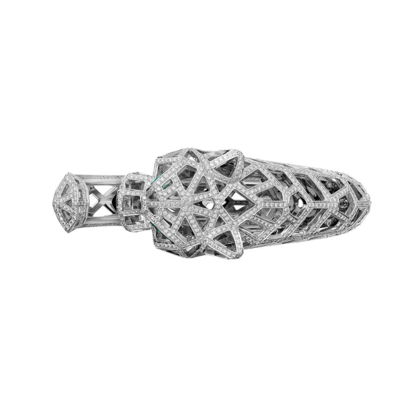 KDY-H6030217 Mechanical Leopard Hollow Open Bracelet