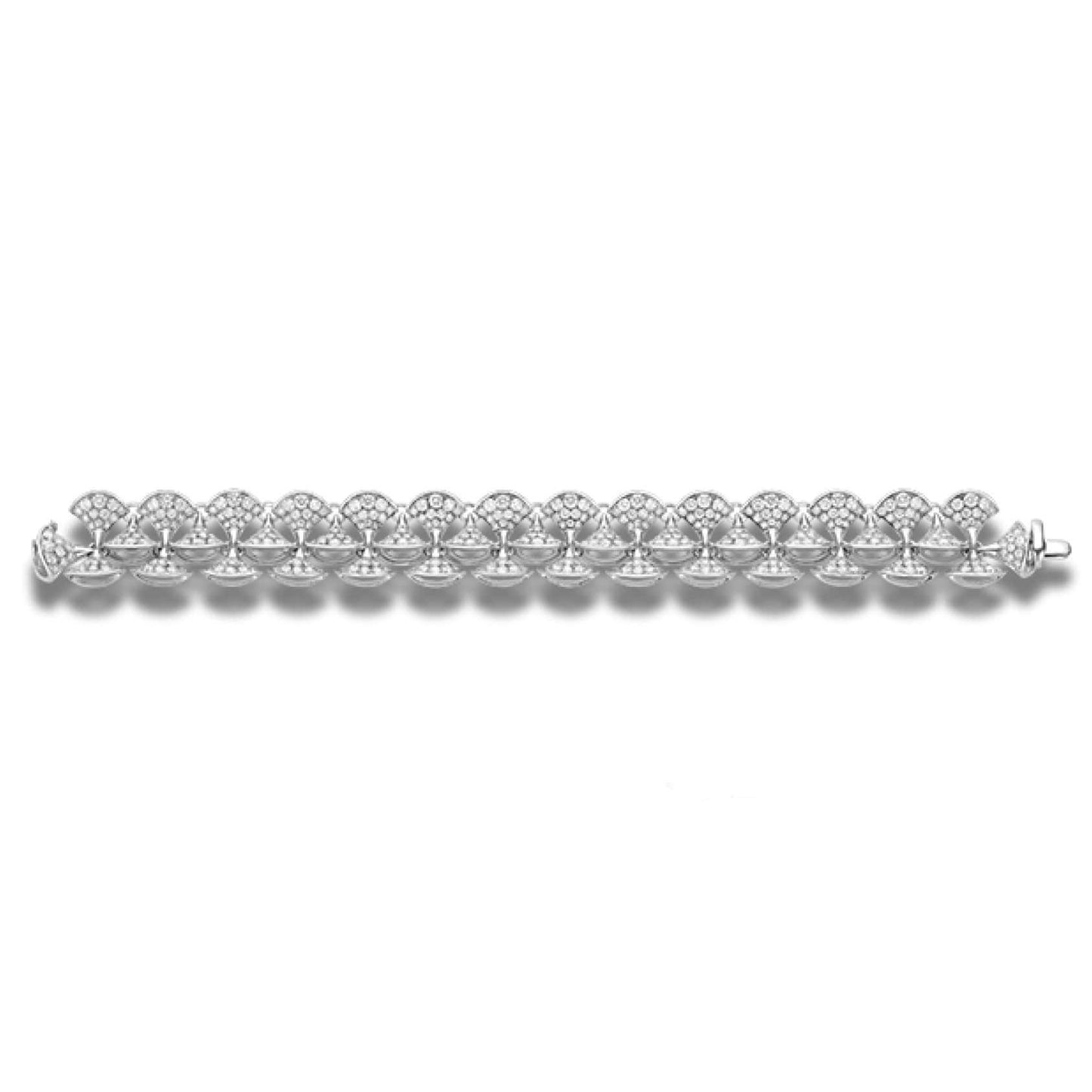 BGL-BR856568 fan-shaped skirt fan large set of bracelets fully set chain length 170mm