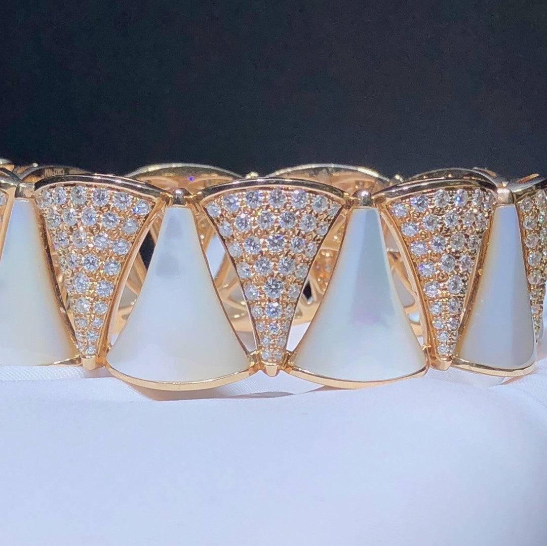 BGL-BR856837宽版大扇形扇子裙子半钻玛瑙手镯