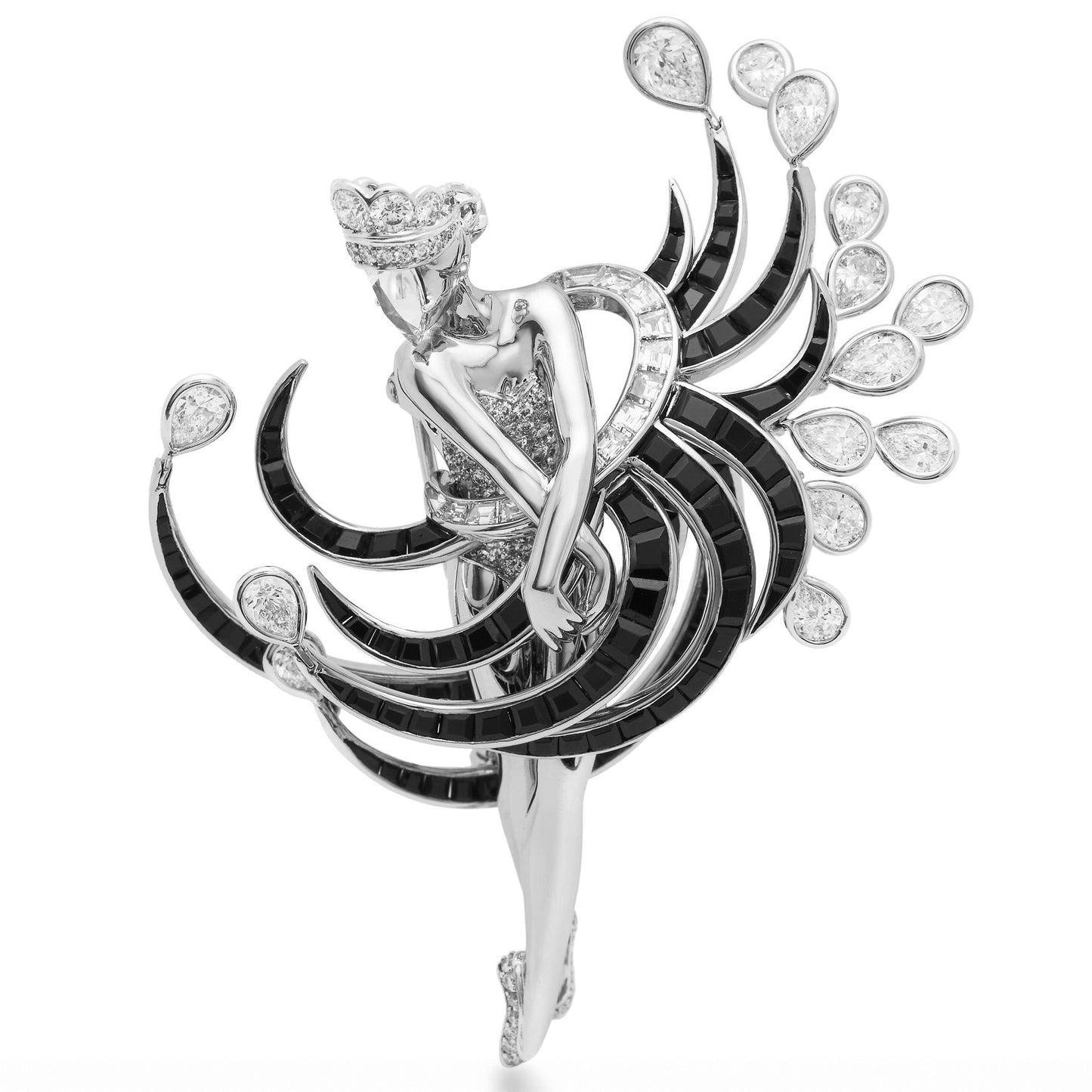CygneNoir ballerina brooch