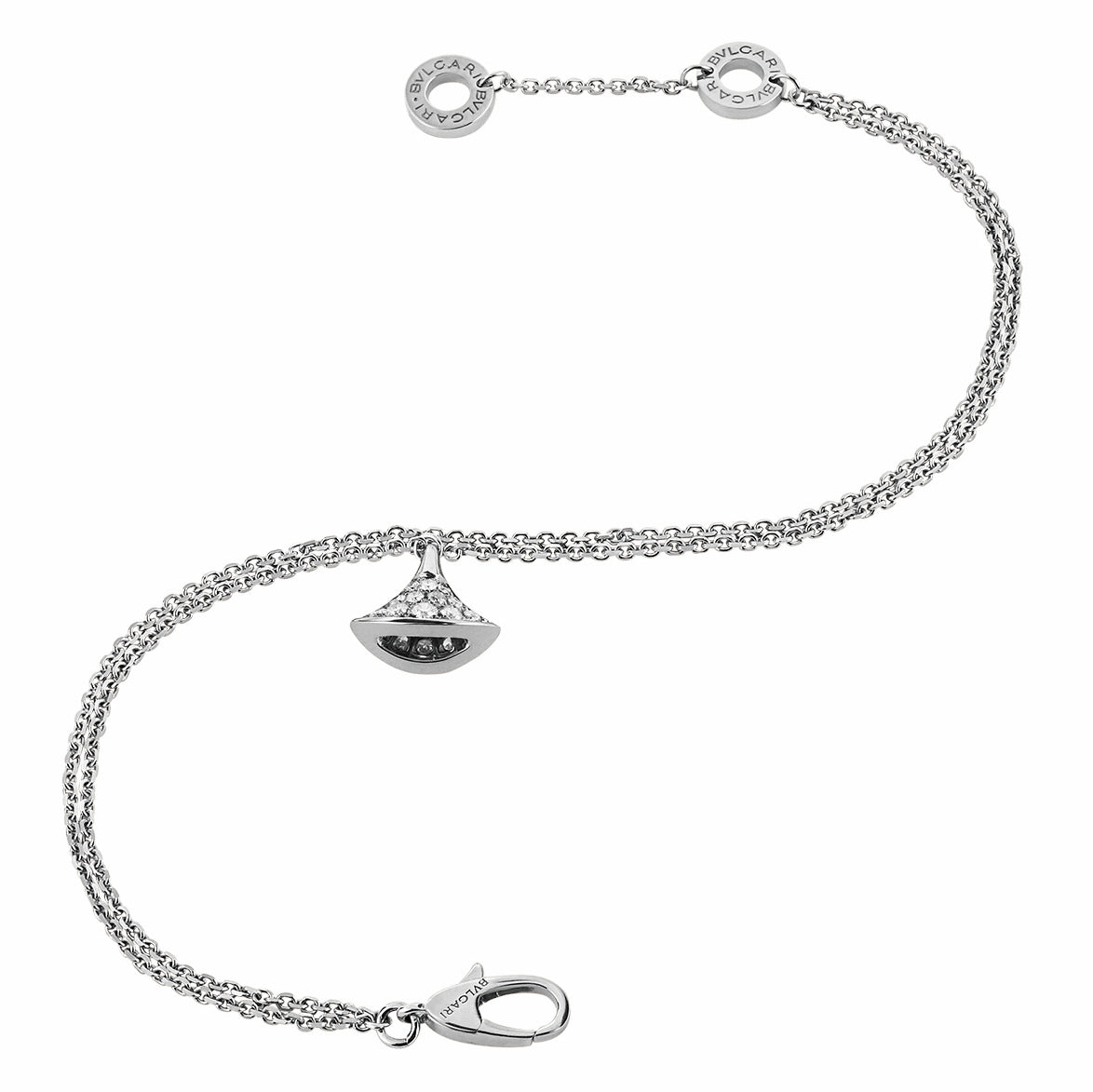 BGL-BR857363 guest version single fan skirt fan full diamond bracelet