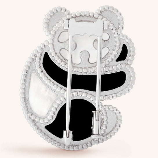 VCARP5LI00 beads panda brooch