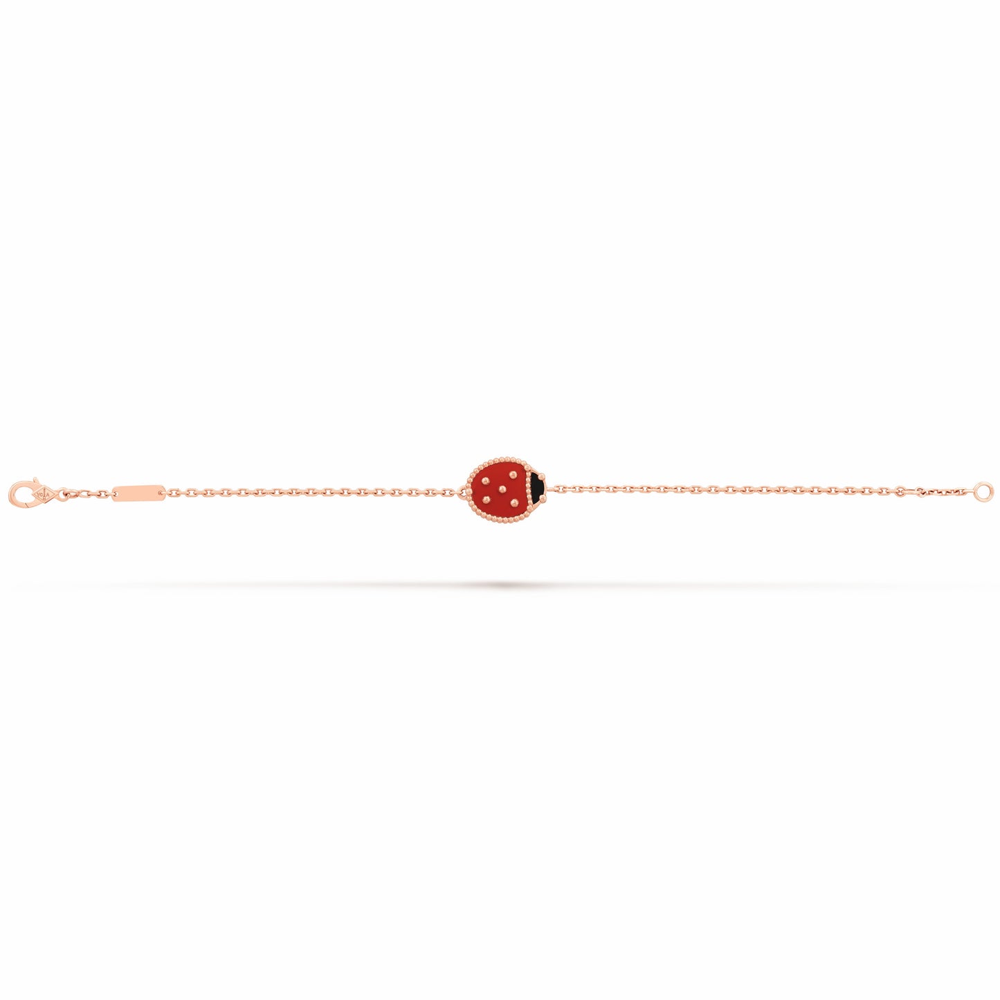 VCARP7R000 guest version beaded ladybug 15mm wing closure bracelet (chain length 170mm)