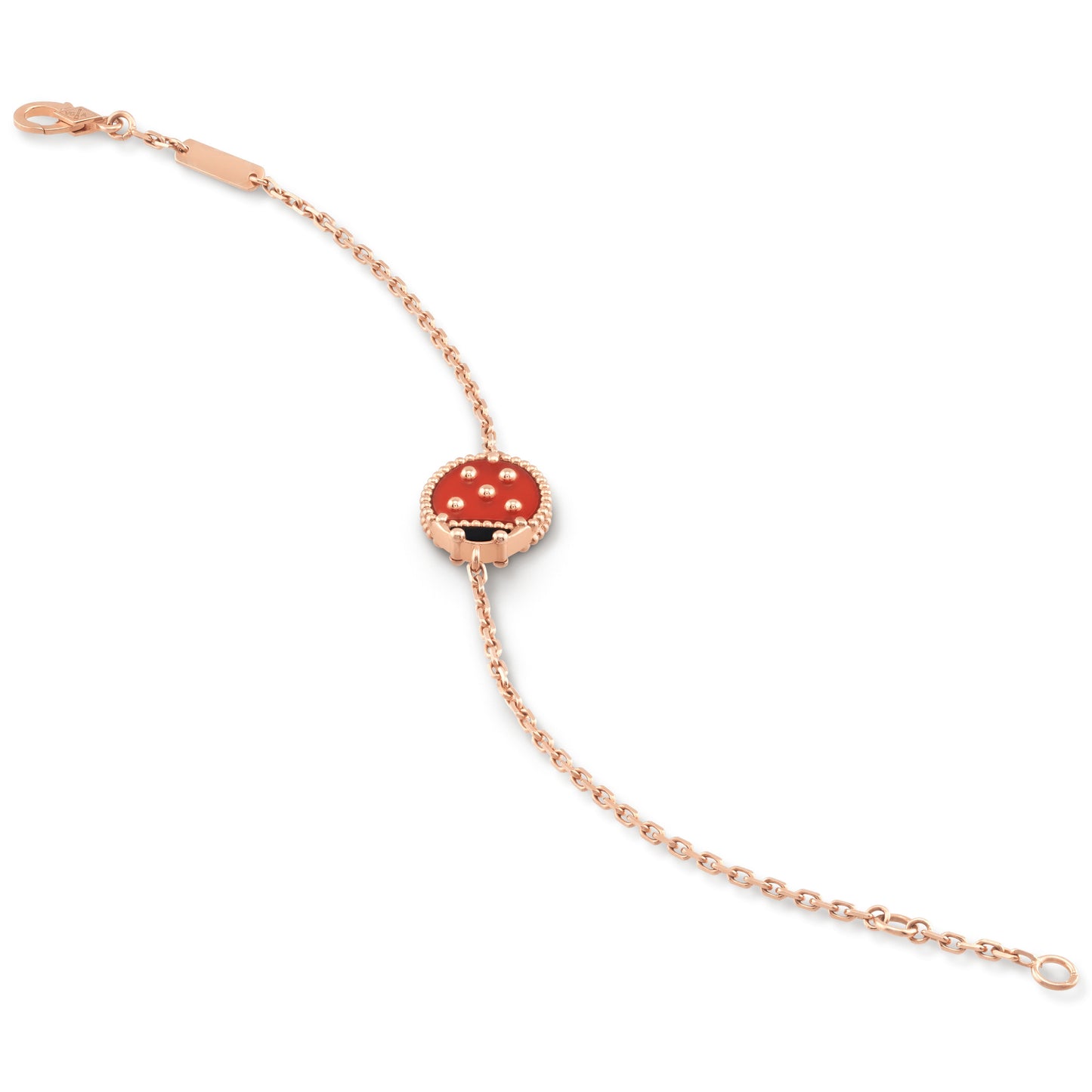 VCARP7R000 guest version beaded ladybug 15mm wing closure bracelet (chain length 170mm)