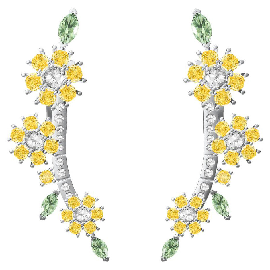 VCA63997939 plum blossom horse eye earrings