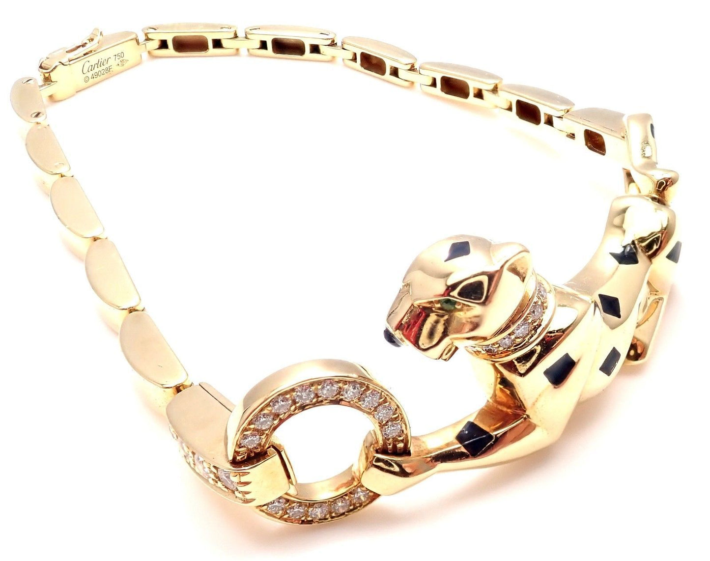 KDY-N6036700 sideways leopard bracelet (165mm)