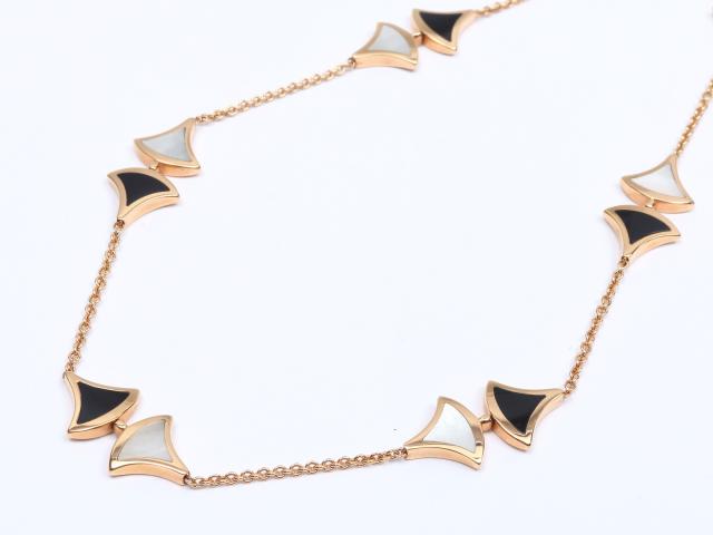 BGL-350075-CL857032 fan-shaped skirt fan large chain necklace