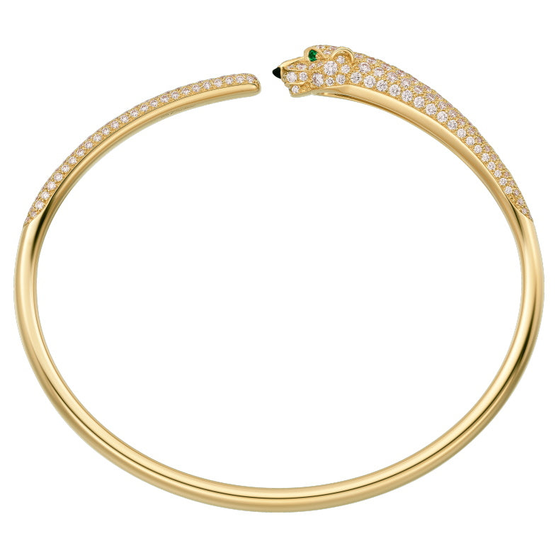 KDY-N6718117 straight leopard open bracelet