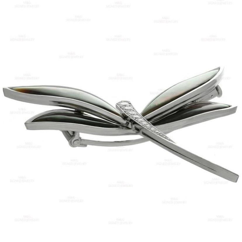 VCA50450069 red dragonfly brooch