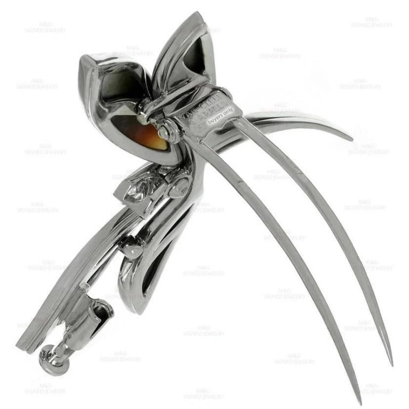 VCA50450069 red dragonfly brooch