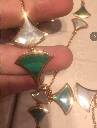 BGL-353799-CL858037 fan-shaped skirt fan large necklace
