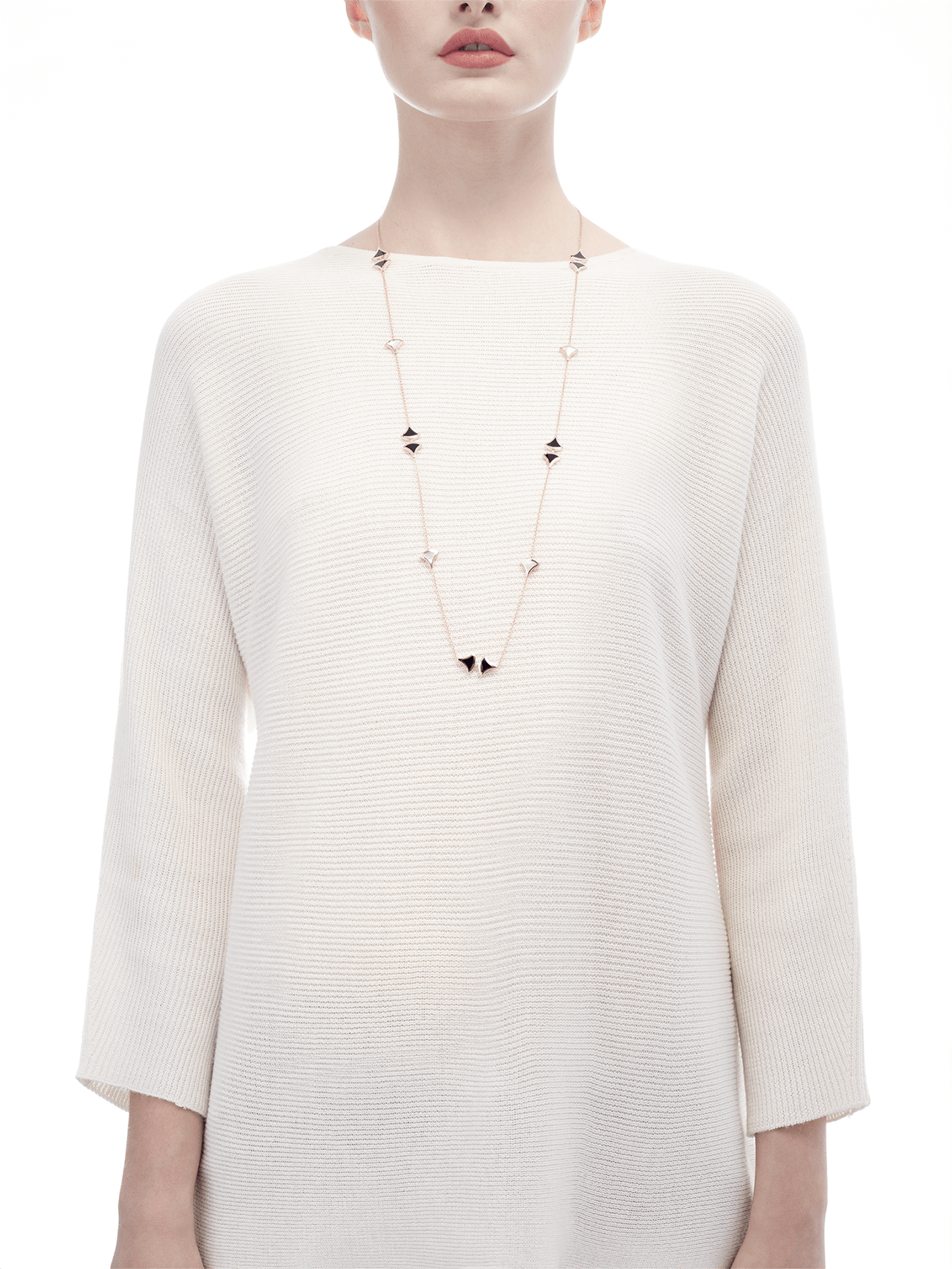 BGL-350739-CL857231 fan-shaped skirt fan large necklace