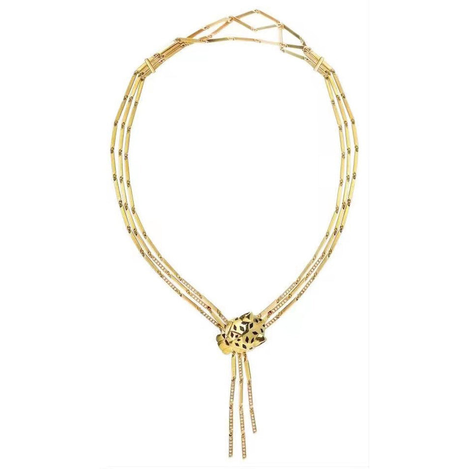 KDY-D2330355 mechanical leopard necklace