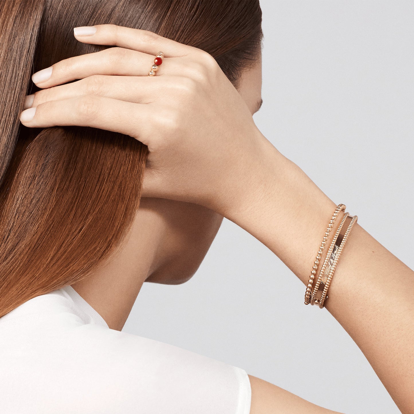 VCARO7TC00 3.6mm bead single row bracelet customer version