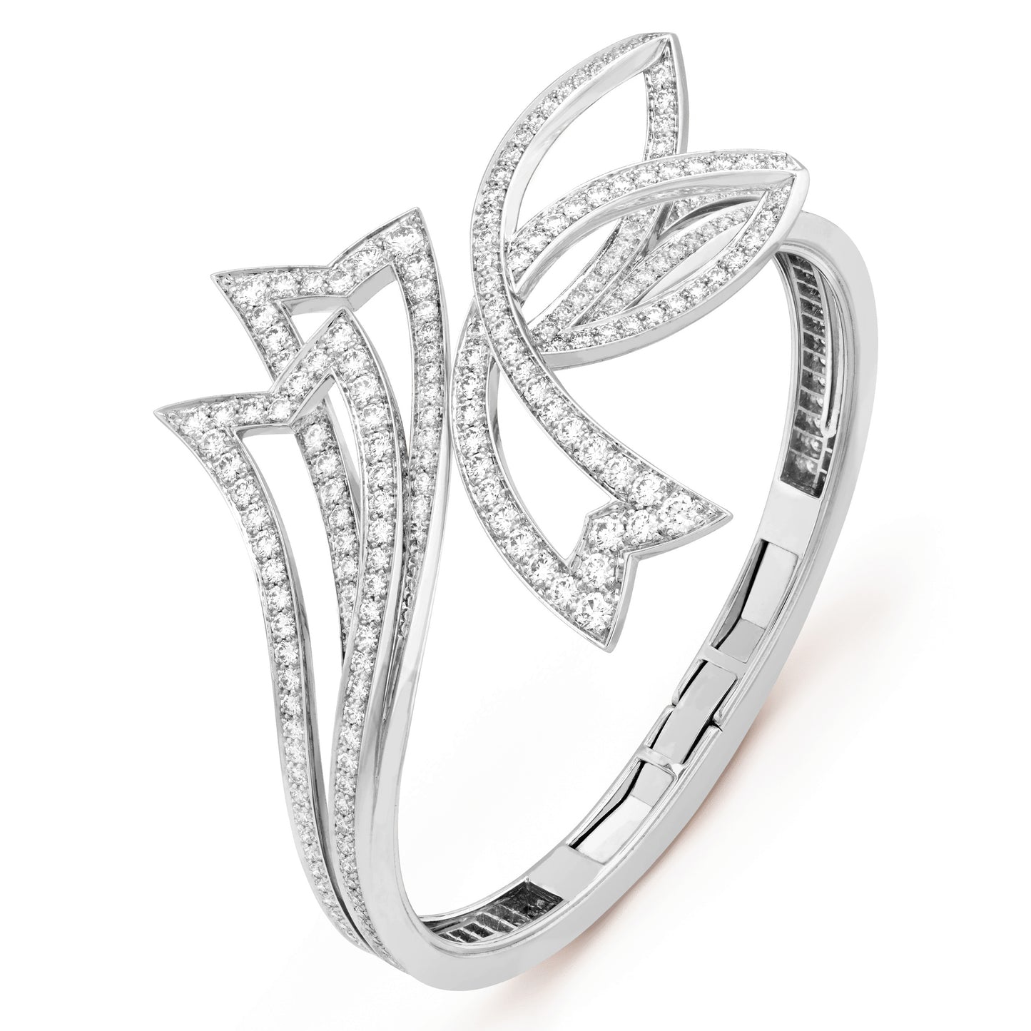 VCARP3J500 open diamond bow bracelet 20#
