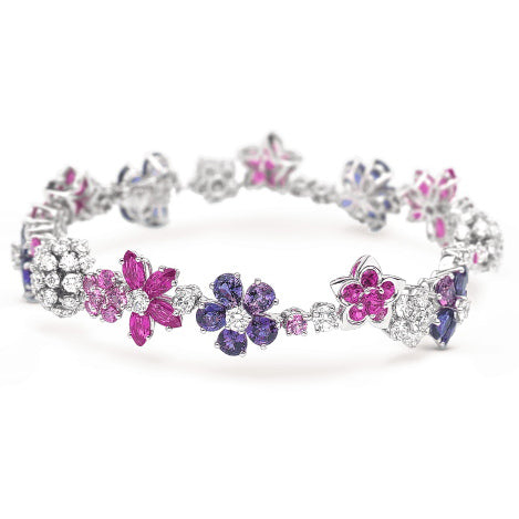 VCARP05C00 colorful plum blossom bracelet