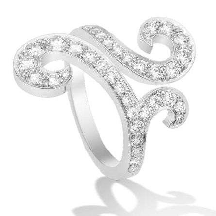 VCARN5UF00 Halo Inlaid Stone Ring 13#