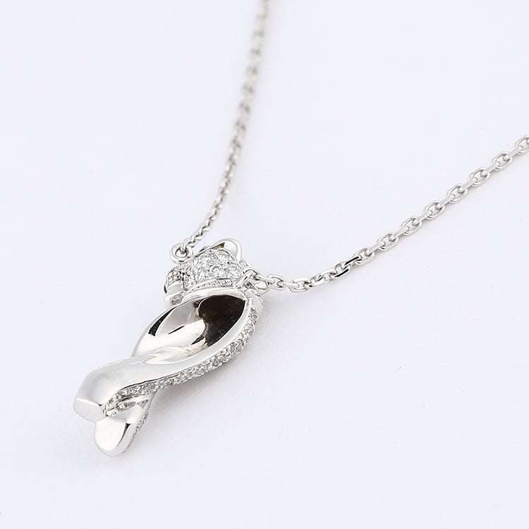KDY-B7224600 small wishbone leopard chain pendant