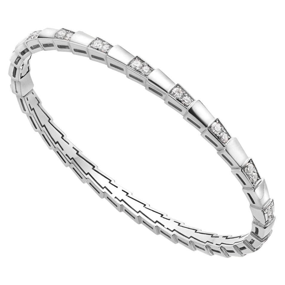 BGL-BR858319 straight half diamond snake style bracelet