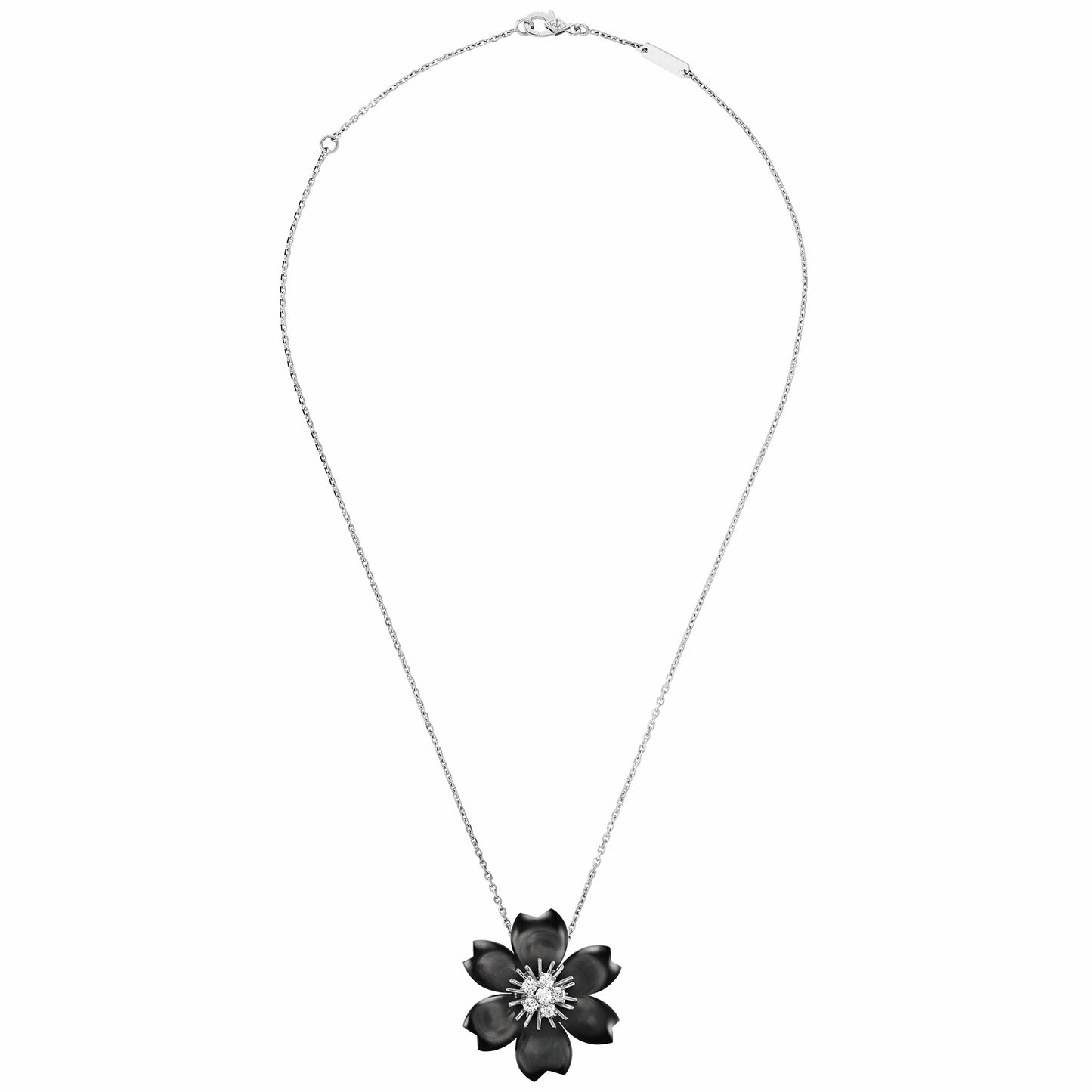 VCARD30400 28.8mm small ceramic flower pendant brooch