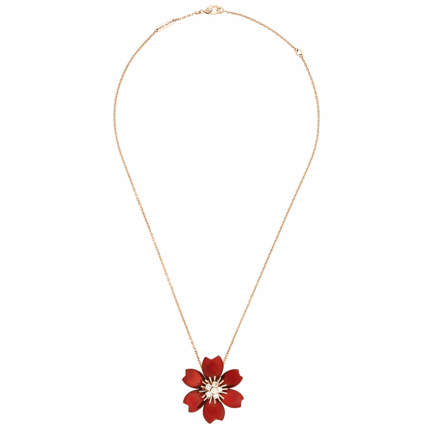 VCARD30400 28.8mm small ceramic flower pendant brooch