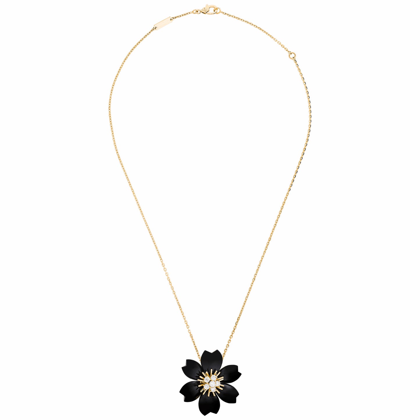 VCARD30400 28.8mm small ceramic flower pendant brooch