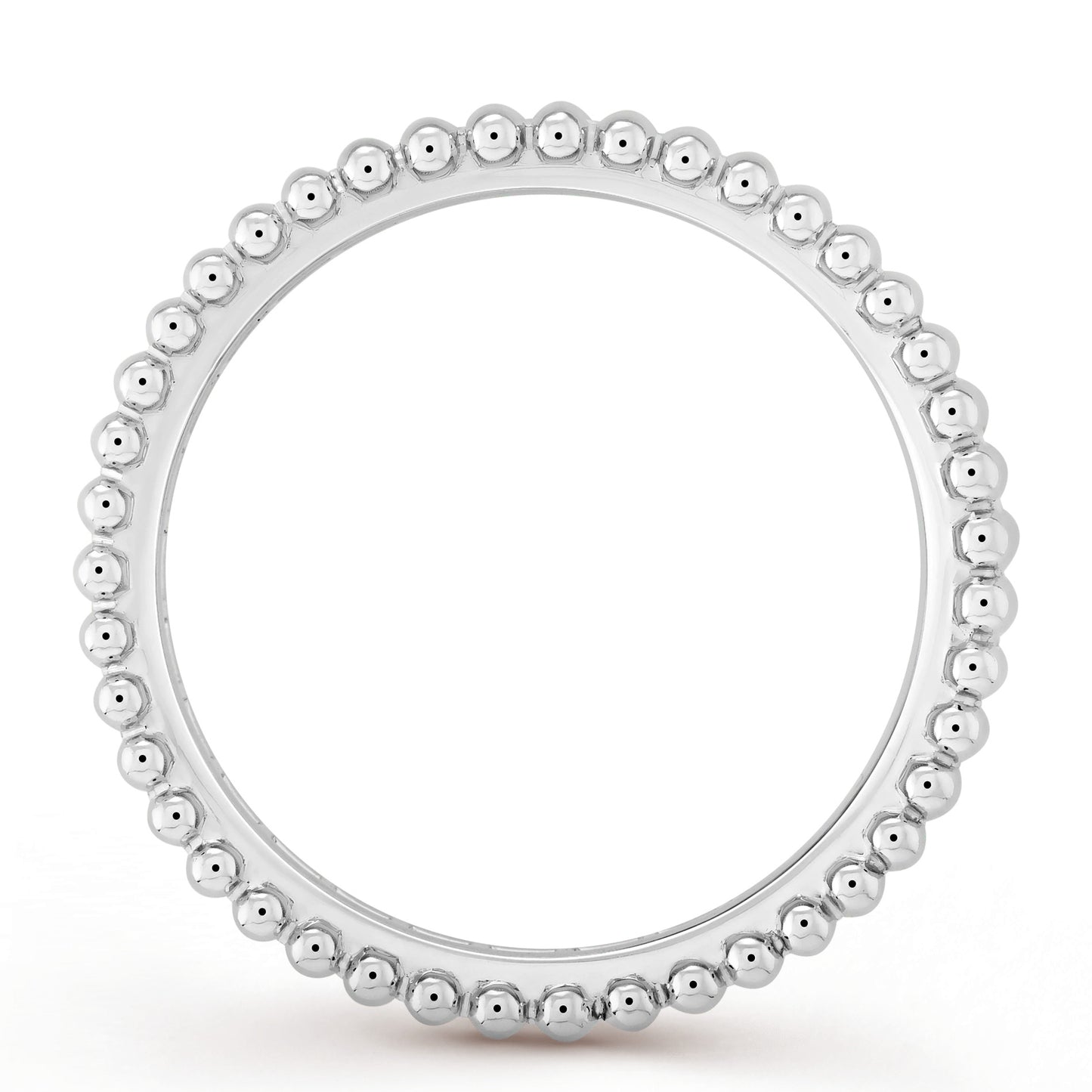 VCARN57000 5mm guest version bead edge single row diamond ring 10#