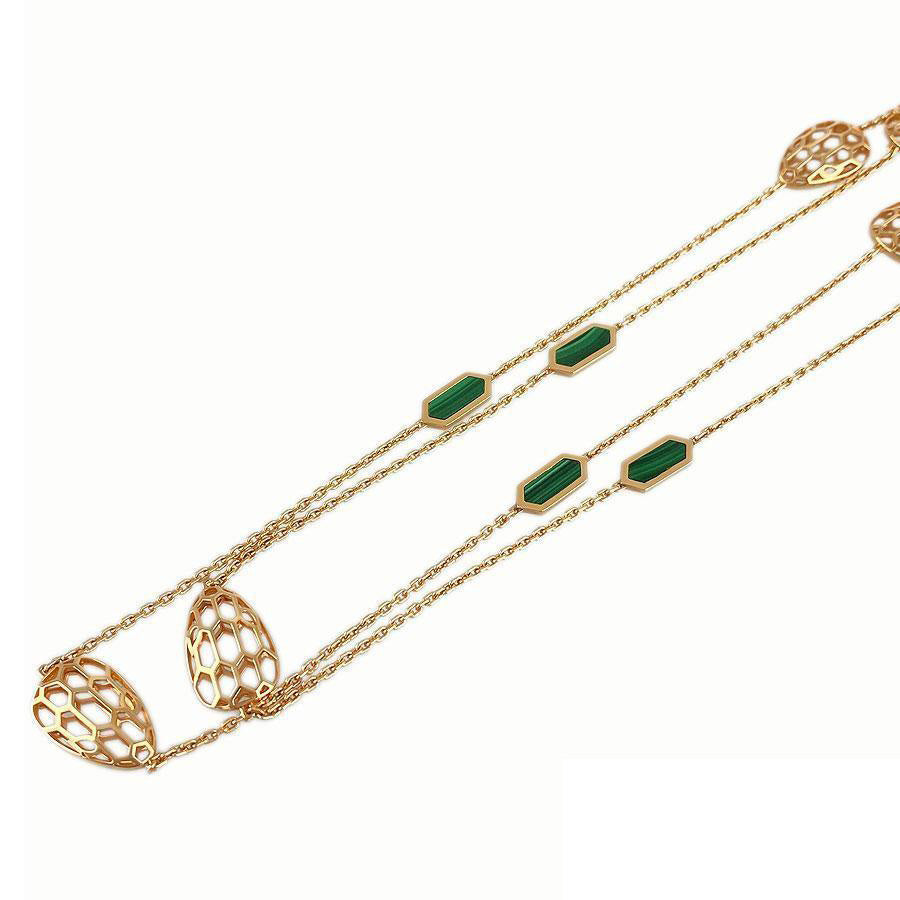 BGL-352677 snake head hollow light gold necklace