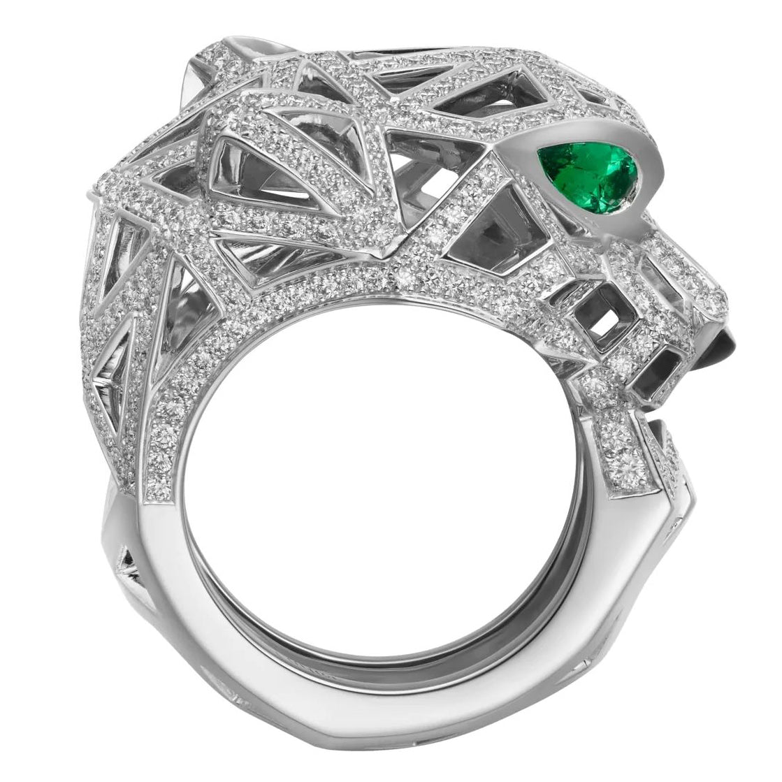 KDY-N4768000 side hollow mechanical leopard ring