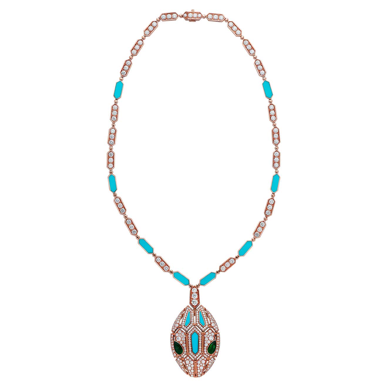 BGL-CL798975 lapis lazuli snake head necklace