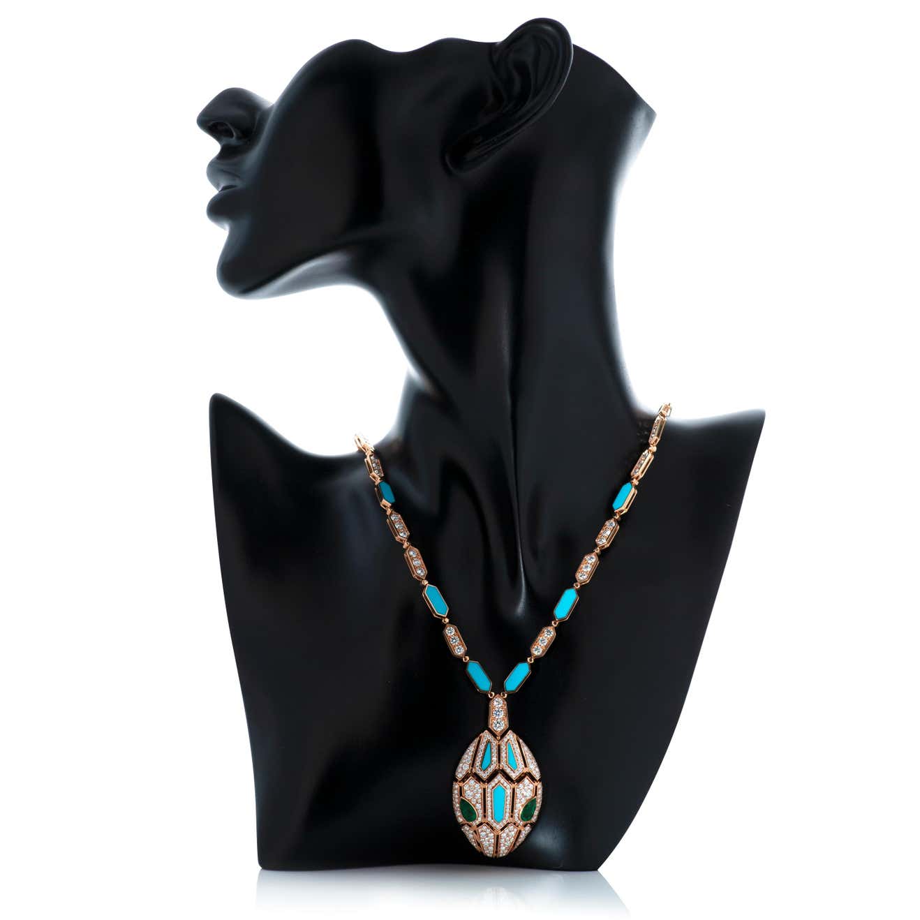 BGL-CL798975 lapis lazuli snake head necklace