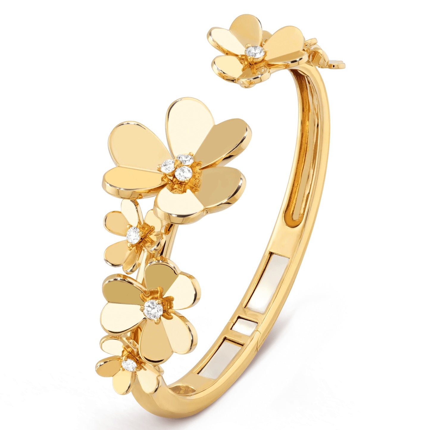 VCARP6L200 Clover 7 flower open bracelet 17#
