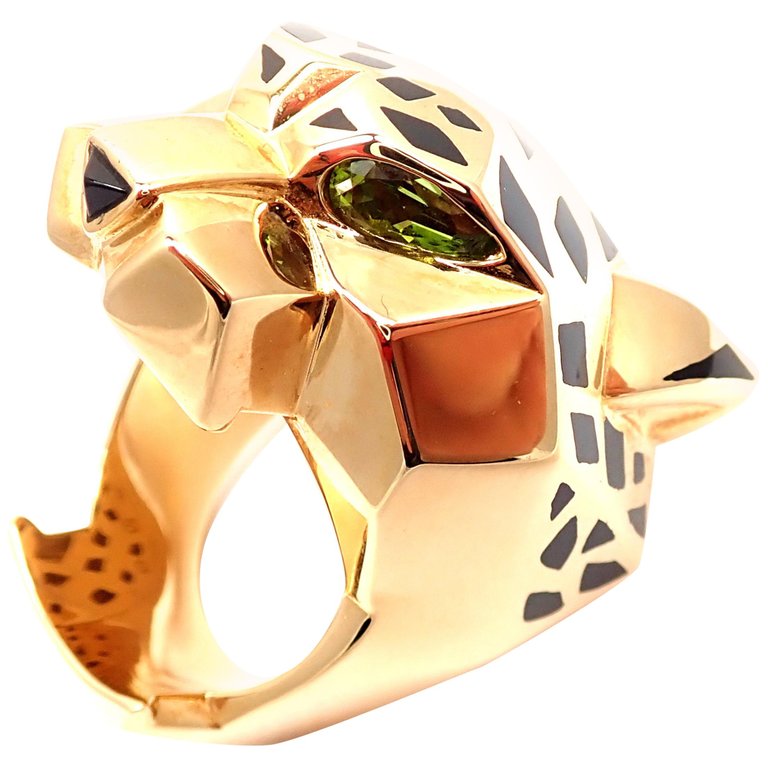 KDY-N4193100 front mechanical leopard light gold ring