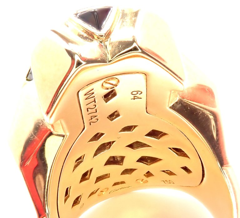 KDY-N4193100 front mechanical leopard light gold ring