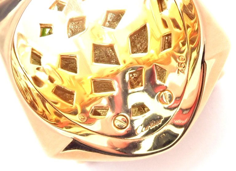 KDY-N4193100 front mechanical leopard light gold ring