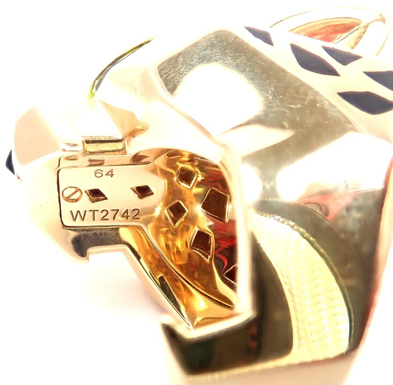 KDY-N4193100 front mechanical leopard light gold ring