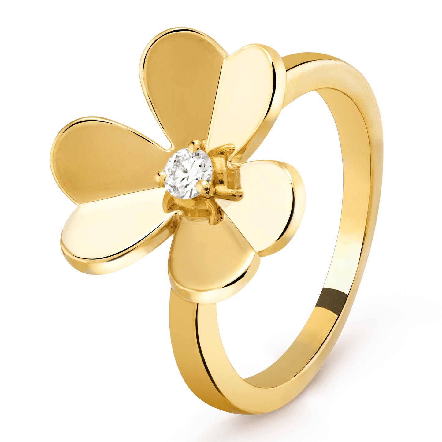 VCARP2DS00 Clover Solitaire Diamond Ring 49#