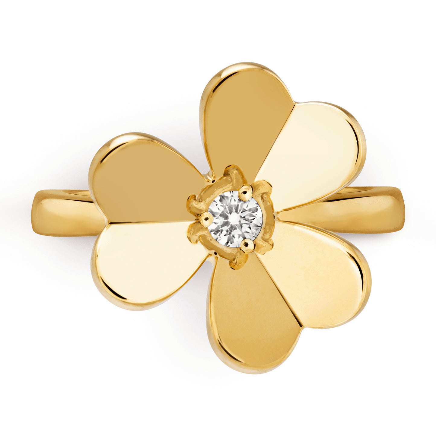 VCARP2DS00 Clover Solitaire Diamond Ring 49#