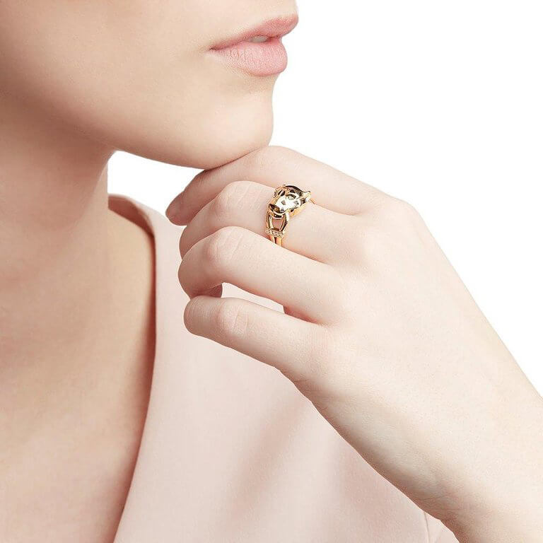 KDY-B4221400 round line leopard guest version ring