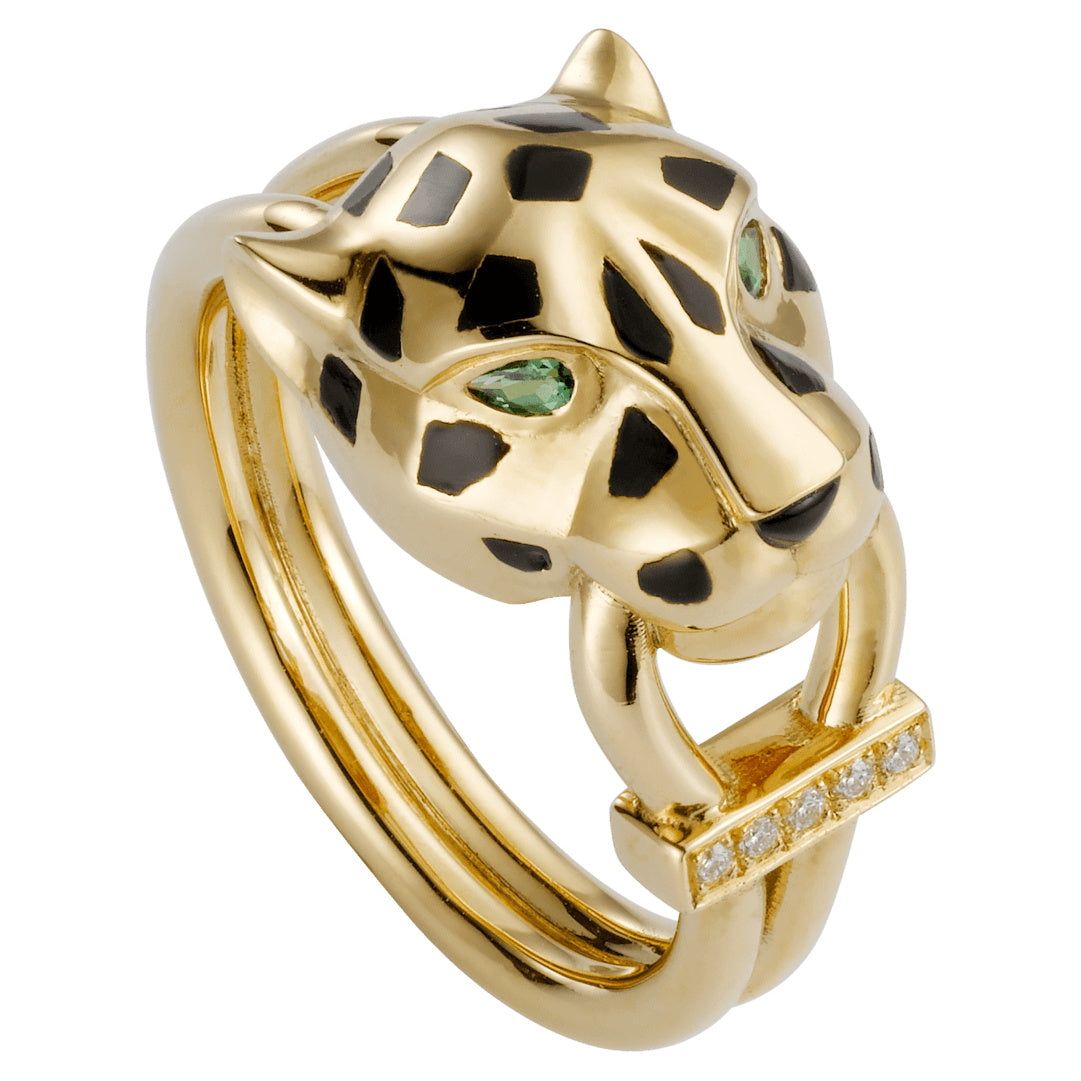 KDY-B4221400 round line leopard guest version ring