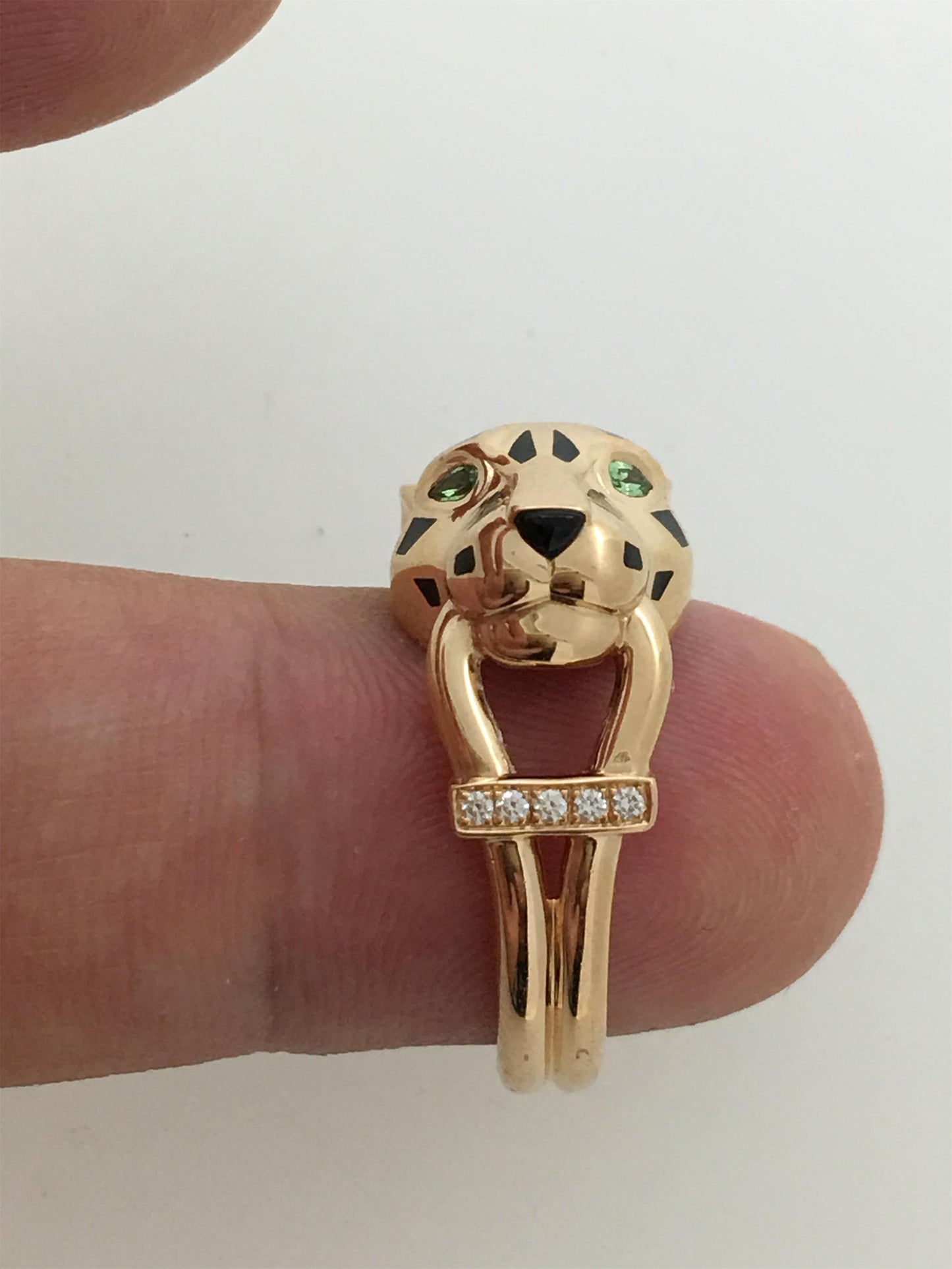 KDY-B4221400 round line leopard guest version ring
