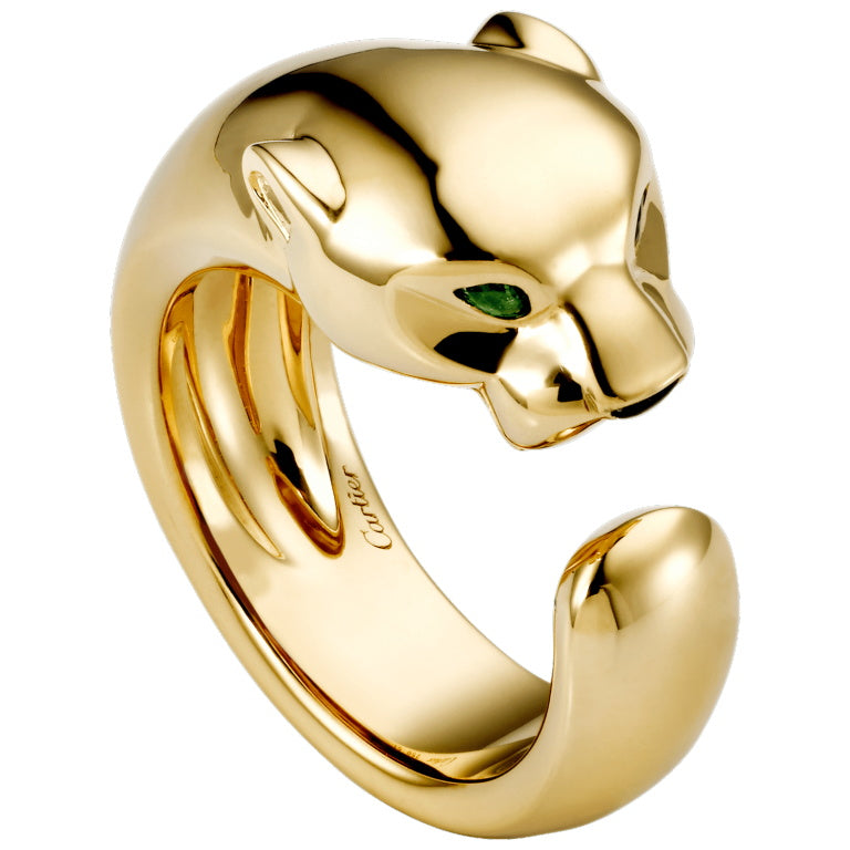 KDY-B4099500 light gold straight leopard guest version ring