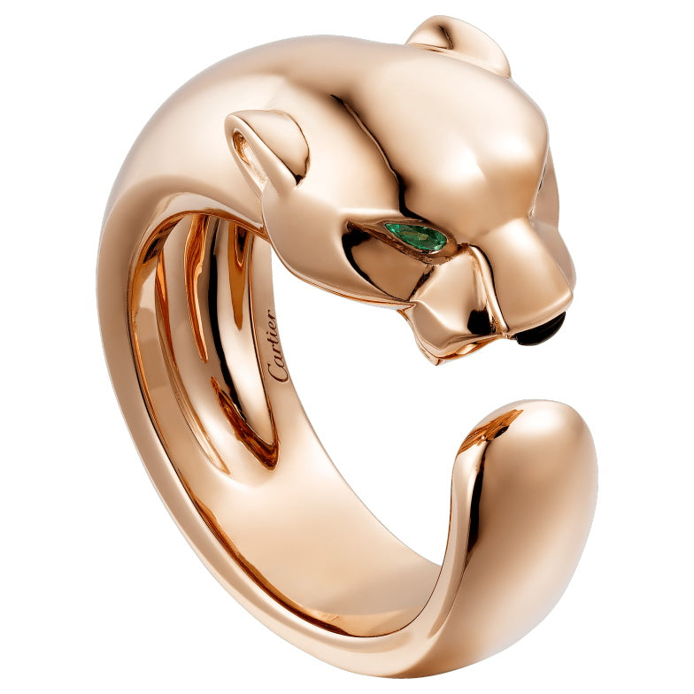 KDY-B4099500 light gold straight leopard guest version ring