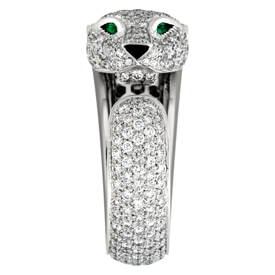 KDY-N4225200 full diamond straight leopard ring