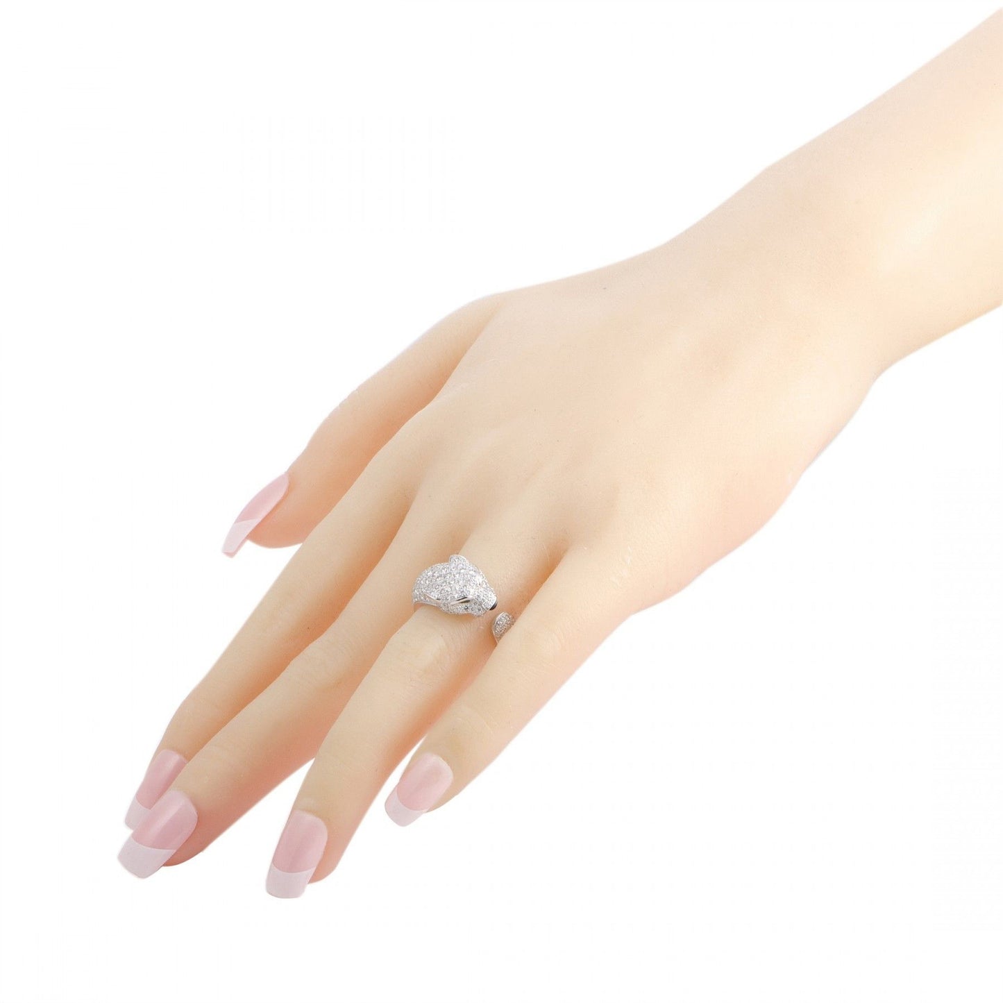 KDY-N4225200 full diamond straight leopard ring