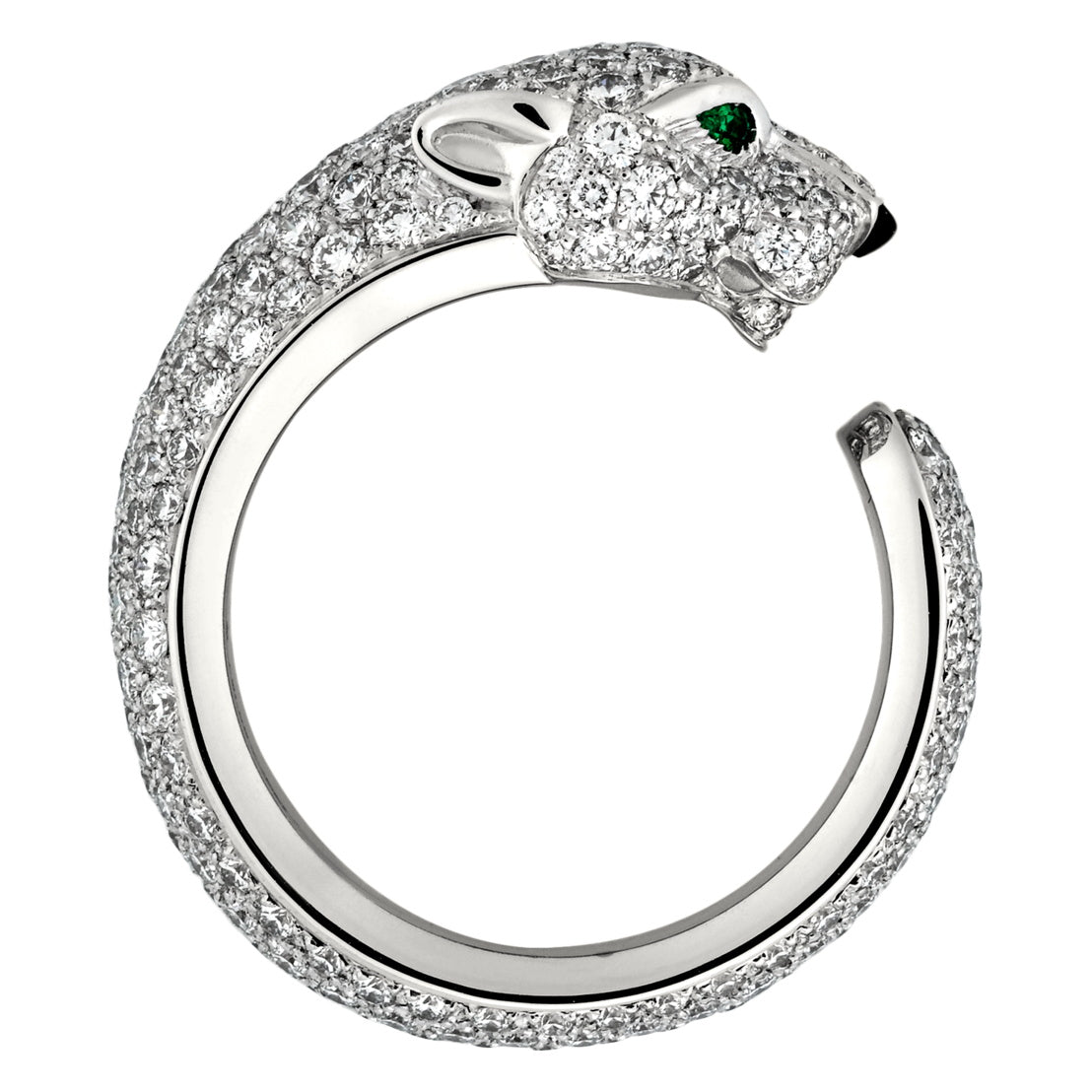 KDY-N4225200 full diamond straight leopard ring