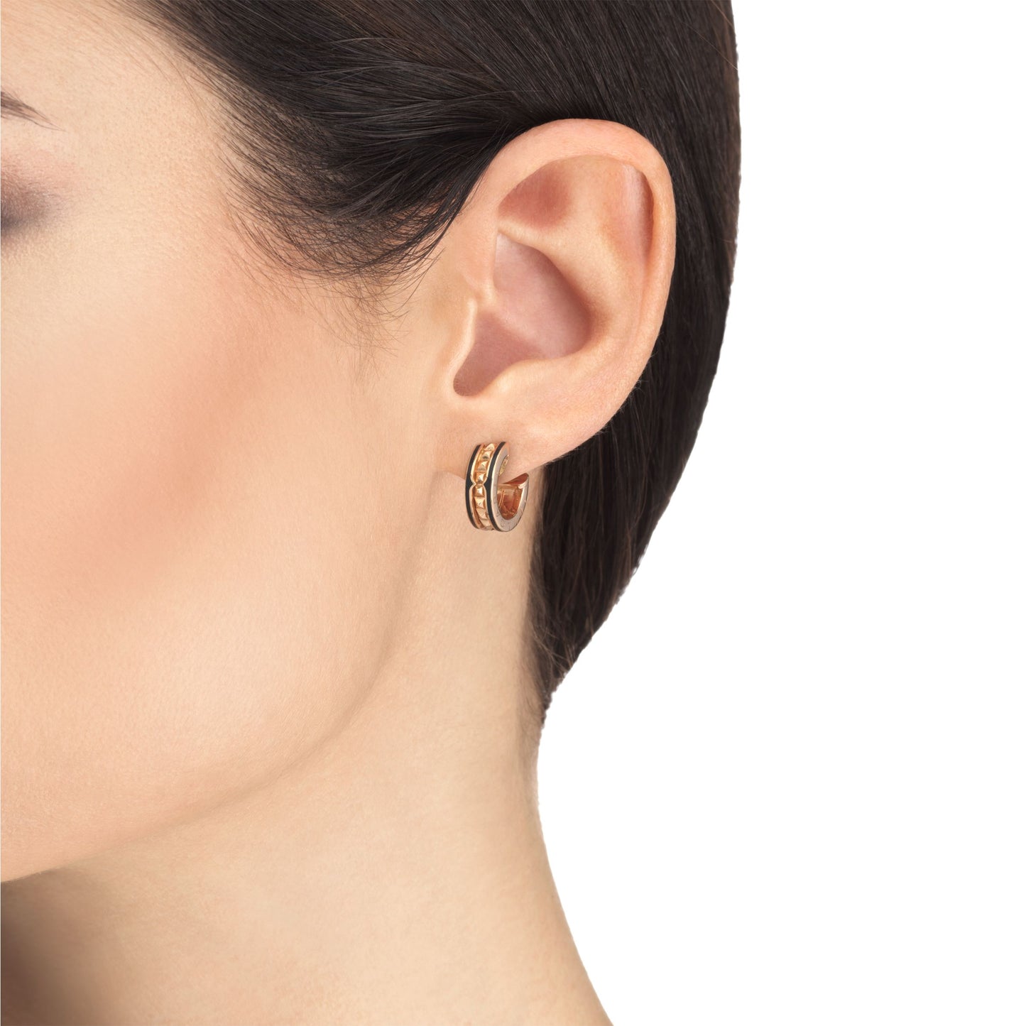 BGL-OR738943 Baogai rivet black edge ceramic earrings without top piece
