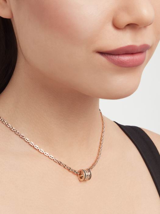 BGL-358224 Rivet edge ceramic spiral necklace Baogai spire series