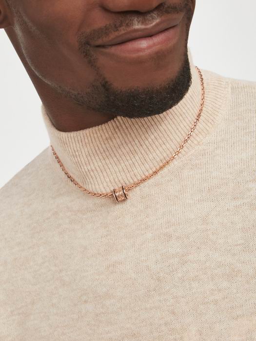 BGL-358224 Rivet edge ceramic spiral necklace Baogai spire series