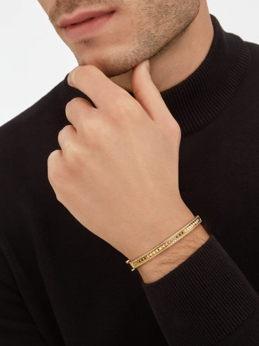 BGL-357881 Baogai spire rivet diamond bracelet on both sides